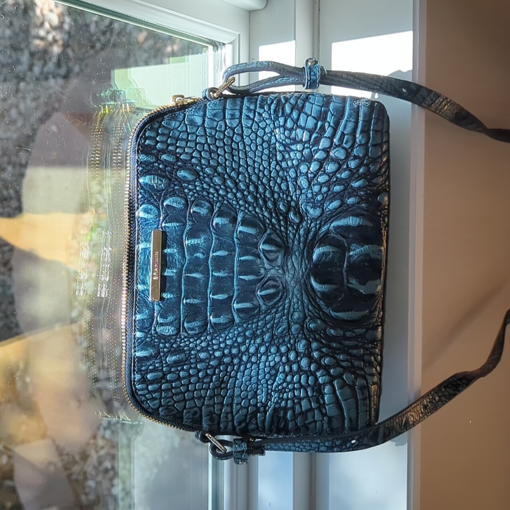 Medium Blue Brahmin Purse